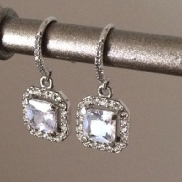 Stella & Dot Sterling Silver & Deco Czech Crystal Drop Crystal Wedding E… - Picture 9 of 9